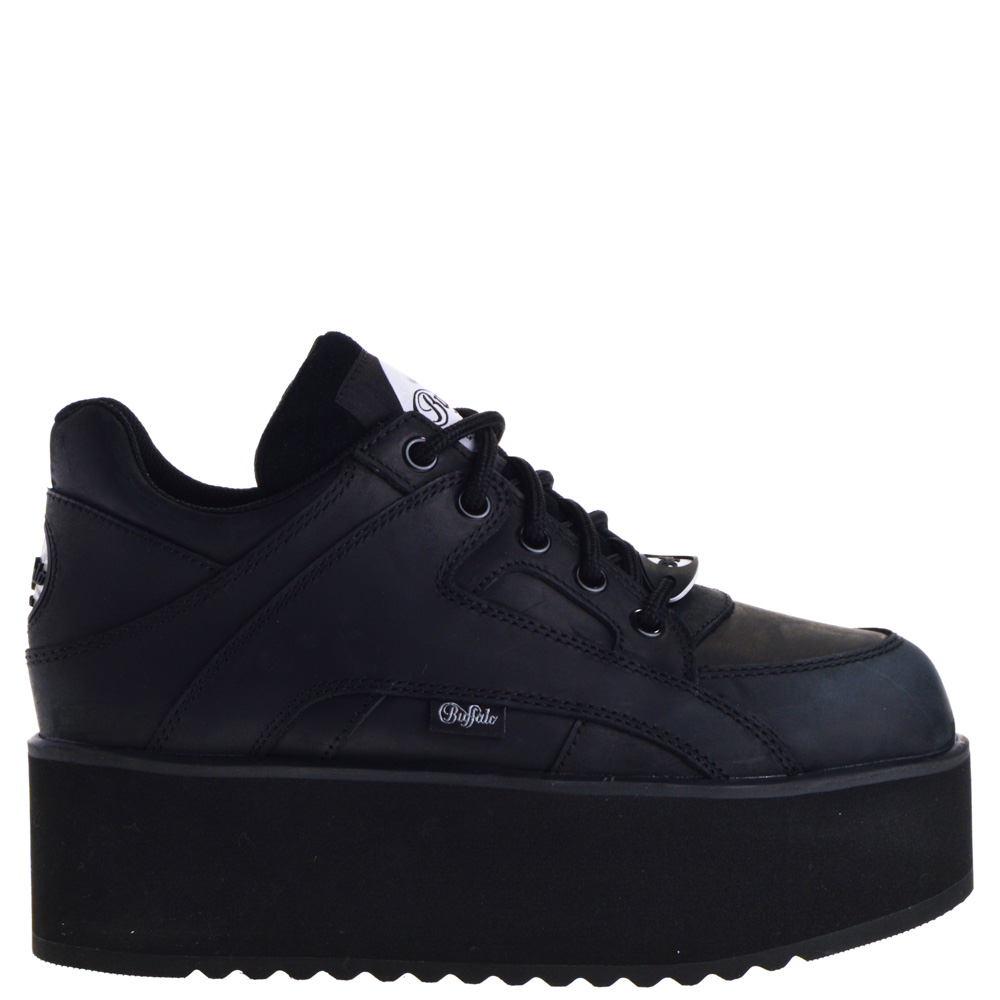 Buffalo Platform Sneakers Black for Women