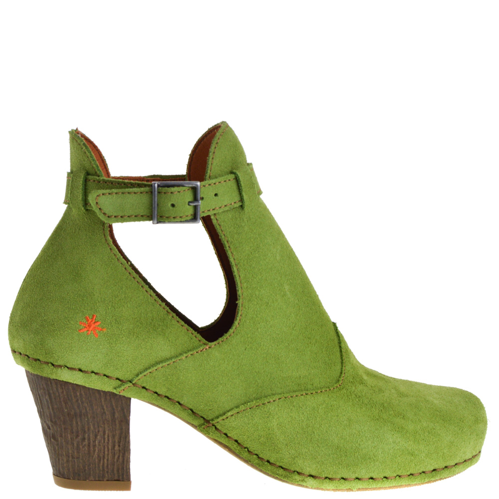 green ankle boots