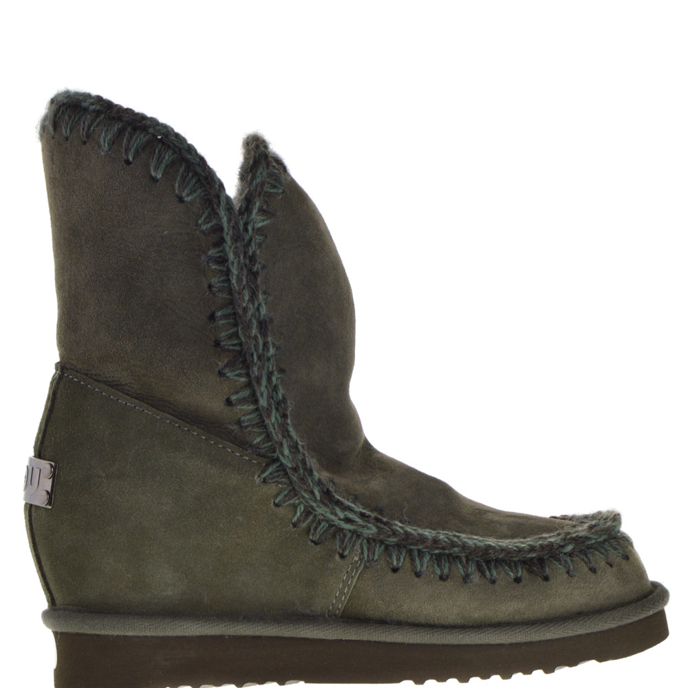 green ankle boots