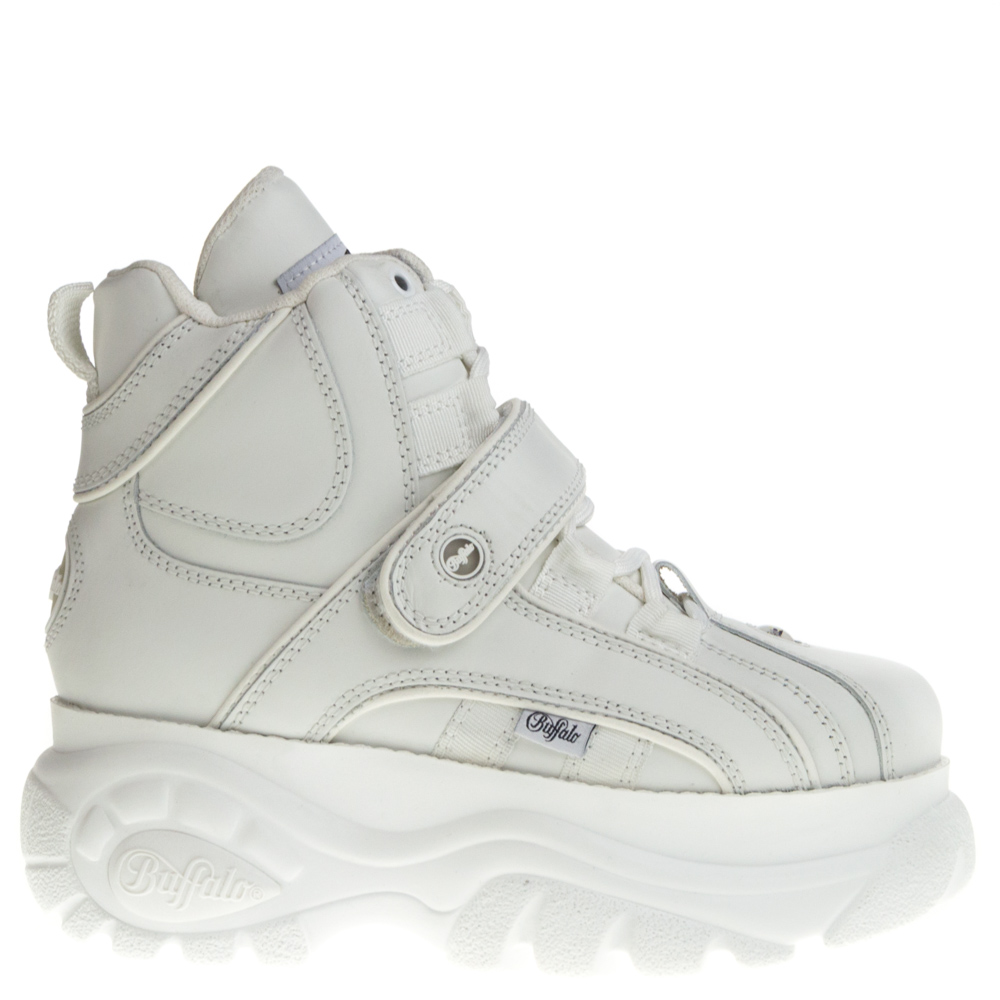 Buffalo platform store sneakers white