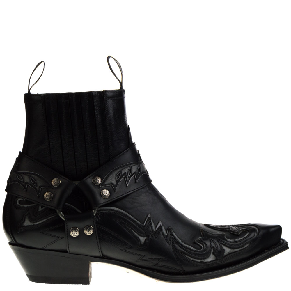 Sendra Western Boots Black for Men