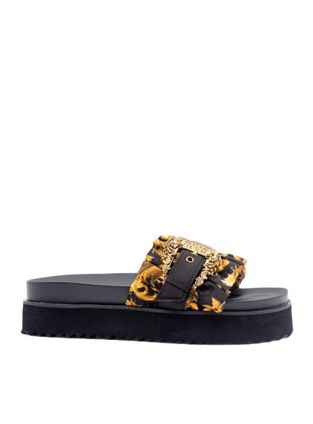 Versace jeans Dames slippers zwart combi