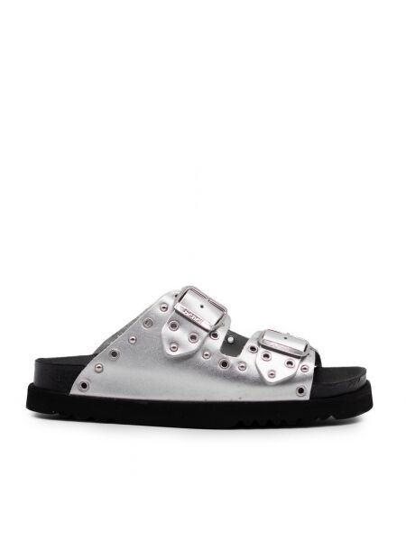 Scholl Dames slippers rubberzool zilver