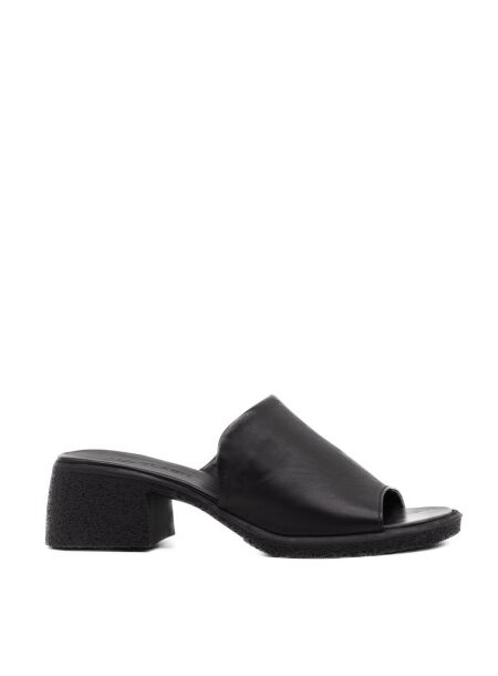 All black Dames muiltjes rubberzolen zwart