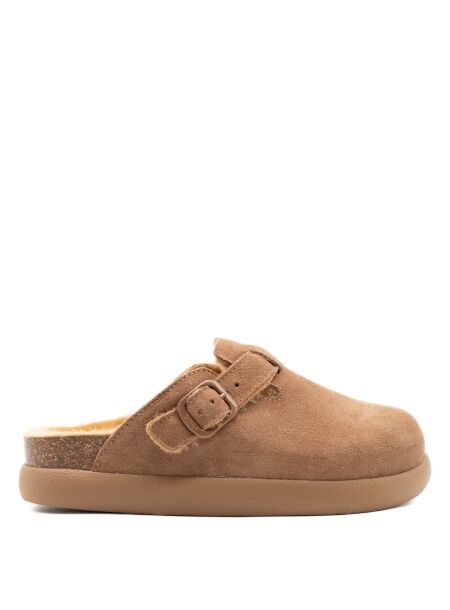 Scholl Dames klompen gevoerd sued