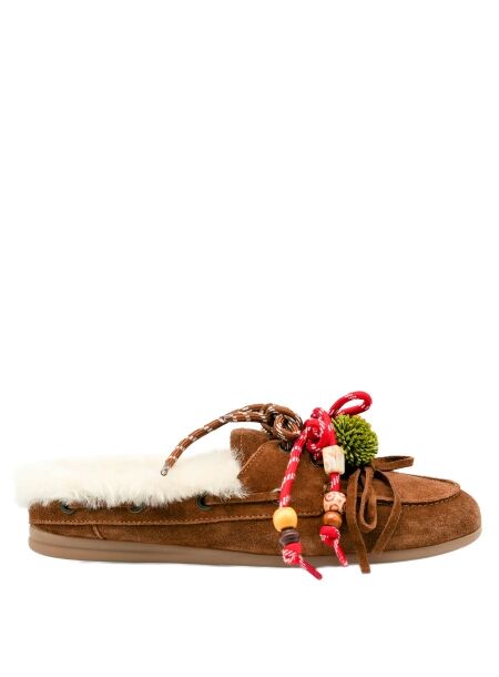 Nokwol Dames slip-ons gevoerd tan