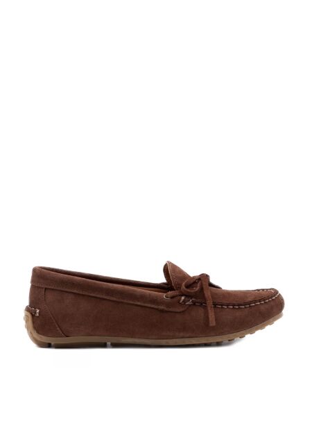 Belang Dames mocassins bruin suede