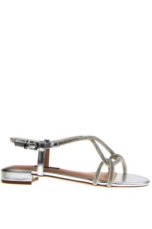 Ninewest dames sandalen zilver