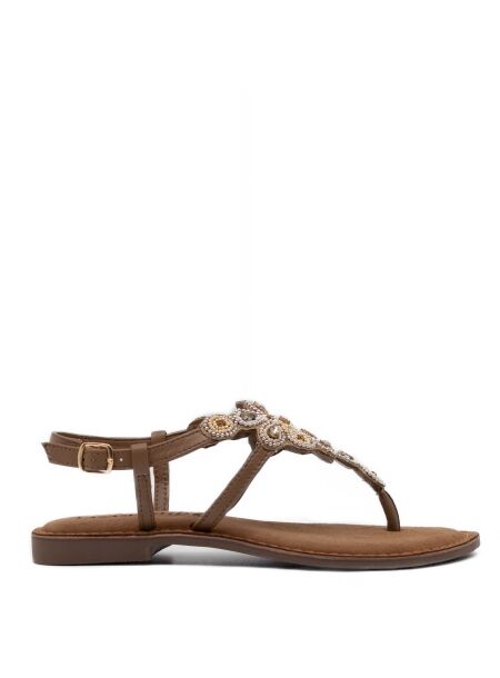 Lazamani Dames sandalen rubberzolen natur