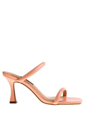 Ninewest dames sandalen op hak zalm