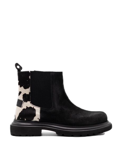 Lazamani Dames enkellaarsjes zwart combi