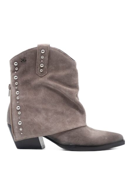 Lazamani Dames enkellaarsjes met kap beig