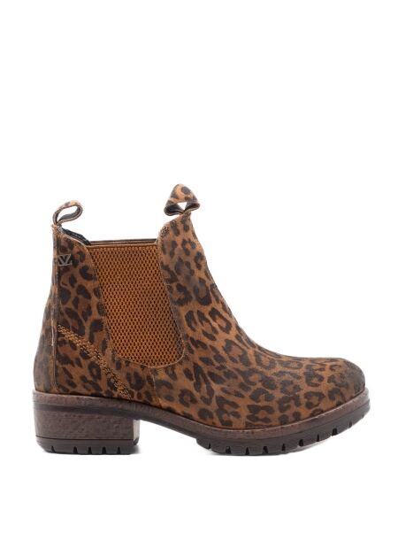Lazamani Dames enkellaarsjes leopard