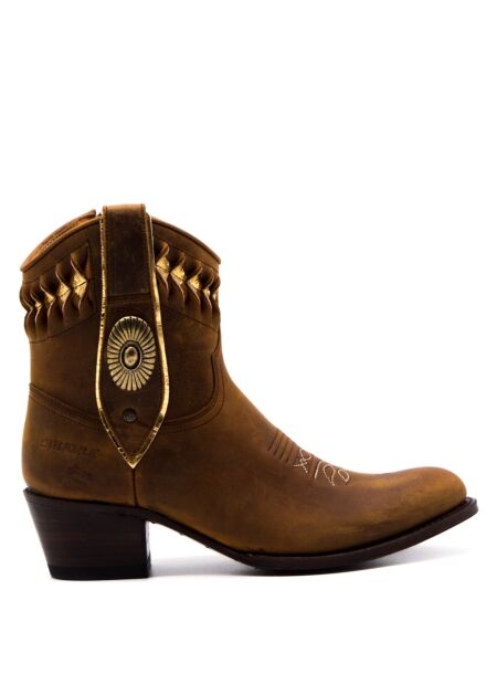 Sendra boots Dames cowboylaarzen cognac goud