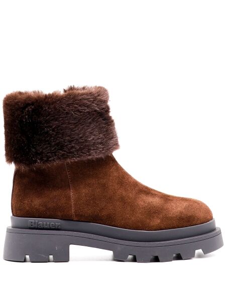 Blauer Dames enkelboots gevoerd bruin