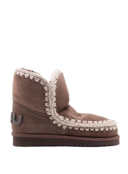 Mou Dames enkellaarsje gevoerd bruin