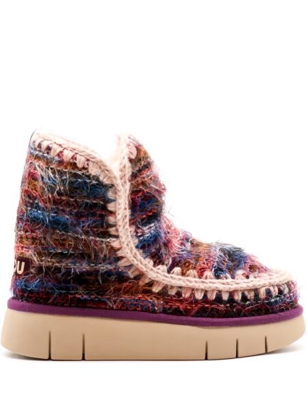 Mou Dames enkelboots gevoerd multi