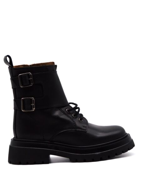 Belang Dames veterboots zwart