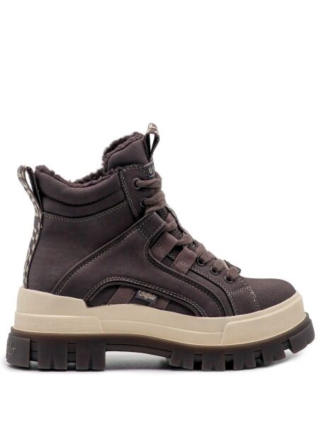 Buffalo Dames veterschoenen grijs vegan