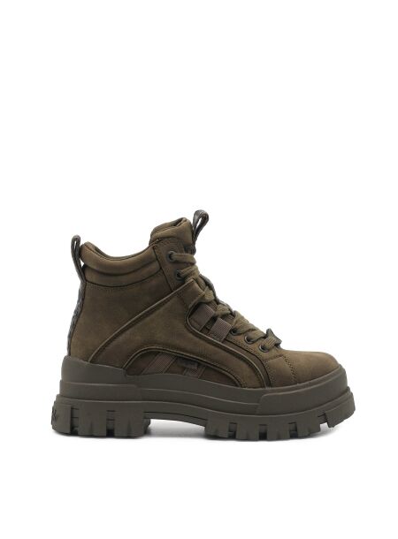 Buffalo Dames veterboots groen vegan