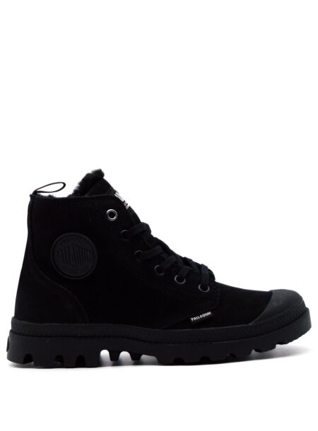 Palladium Dames veterboots gevoerd zwart