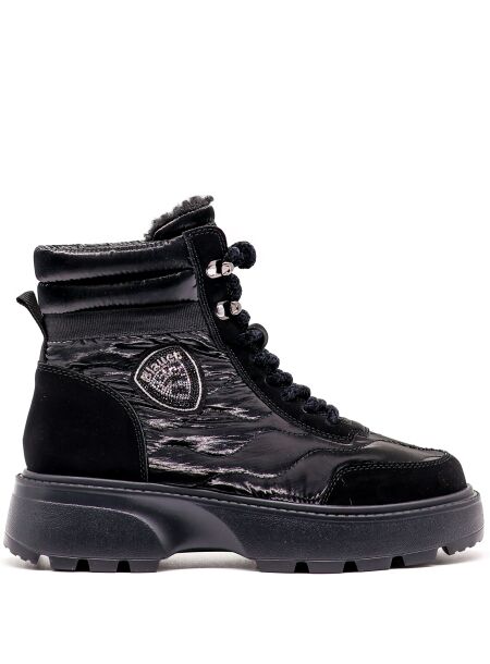 Blauer Dames veterboots gevoerd zwart