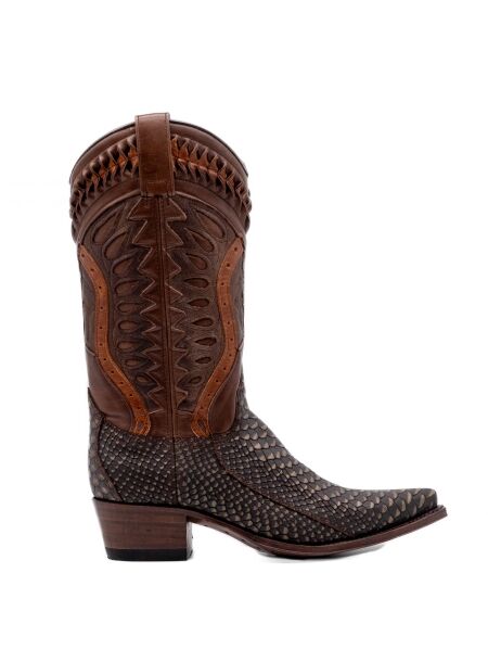 Sendra boots Dames cowboylaarzen bruin combi