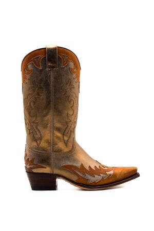 Sendra Boots dames cowboylaazen goud combi