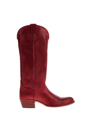 Sendra Boots dames cowboylaarzen rood suede