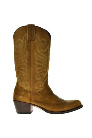 Sendra Boots dames cowbylaarzen op hak cognac