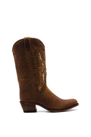 Sendra Boots dames cowboylaarzen cognac goud