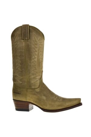 Sendra Boots dames cowbylaarzen op hak groen