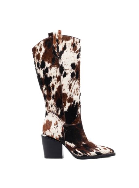 Alma en pena Dames cowboyboots naturel combi