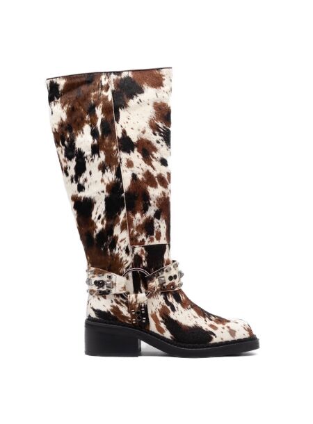 Alma en pena Dames laarzen koeienprint