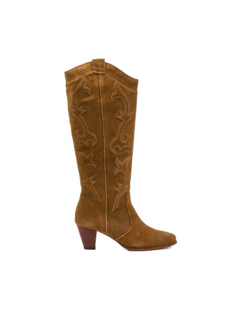 La strada Dames laarzen groen suede