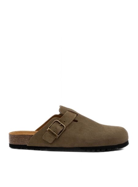 Scholl Heren slippers rubberzolen groen