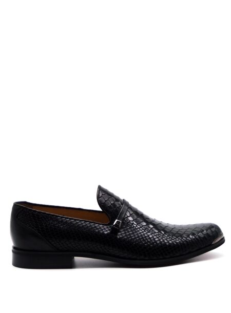 Conhpol Heren loafers zwart croco