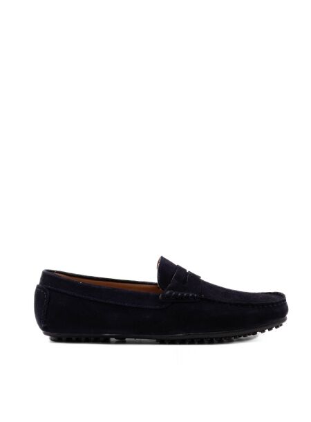 Belang Heren mocassins donker blauw