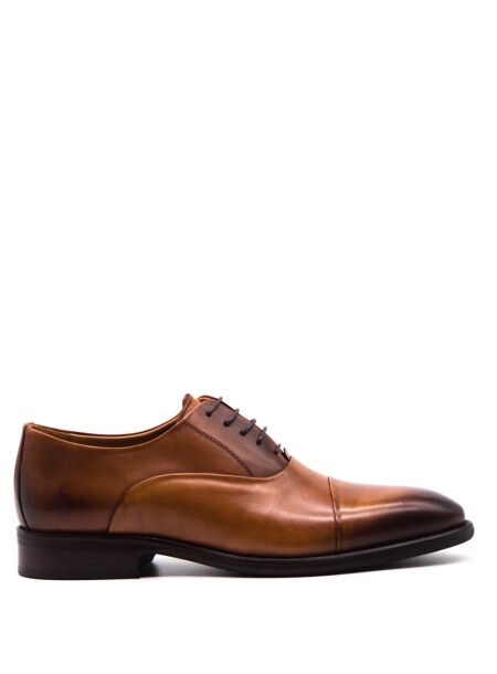 Melik Heren veterschoenen cognac