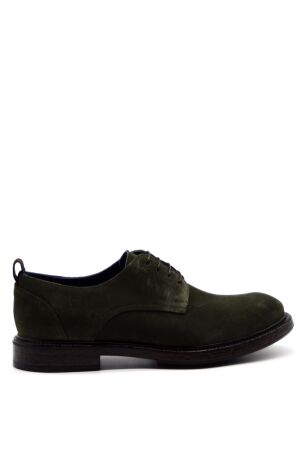 Conhpol heren veterschoenen groen suede