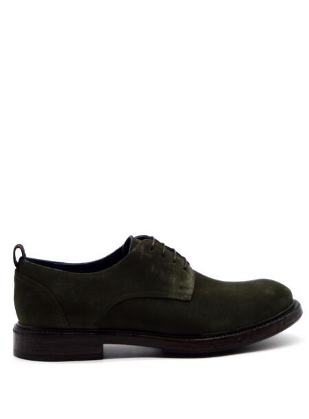 Conhpol Heren veterschoenen groen suede