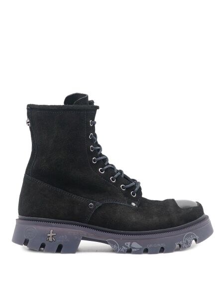 Premiata Heren veterboots zwart suede