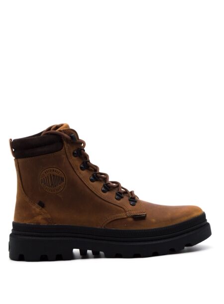 Palladium Heren veterschoenen wax bruin