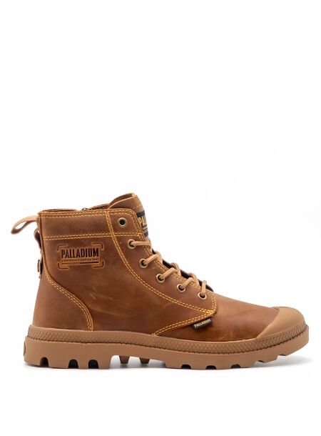 Palladium Heren veterschoenen bruin nubuck