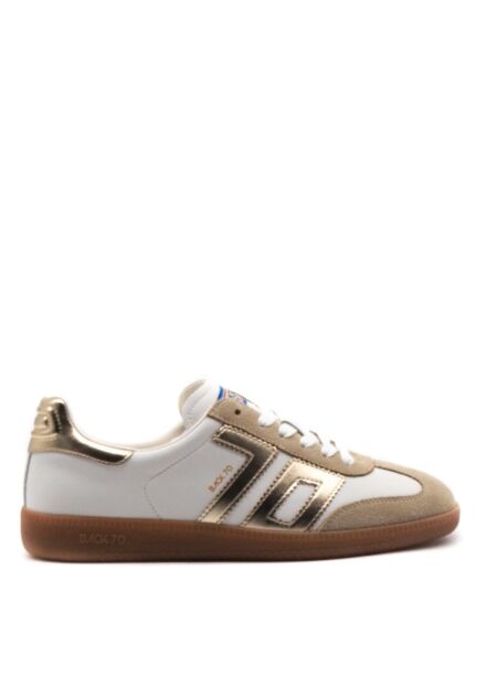 Back70 Dames sneakers metallic goud wit