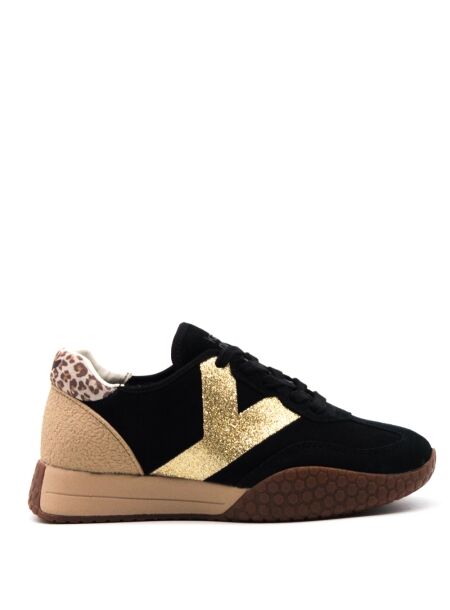 Keh-noo Dames sneakers zwart leopard