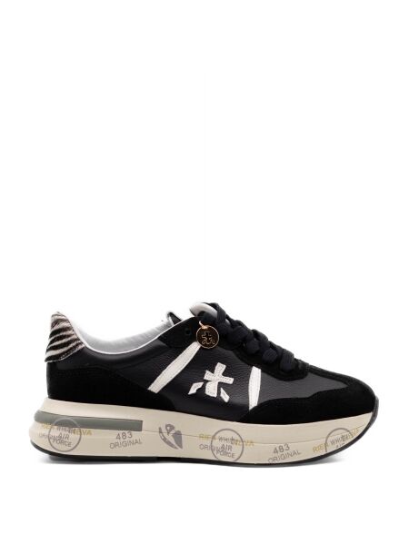 Premiata Dames sneakers zwart zeebra