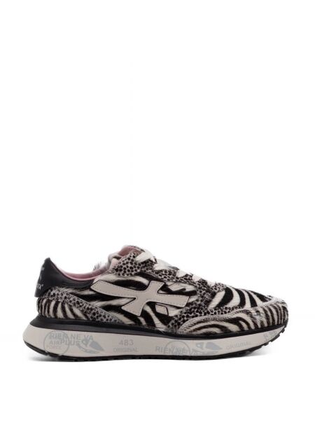 Premiata Dames sneakers zeebra wit zwart