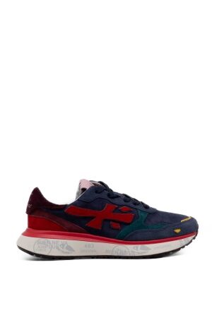 Premiata dames sneakers blauw combi