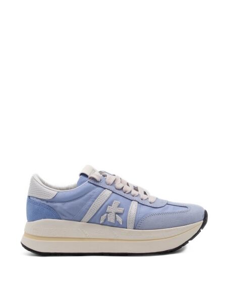 Premiata Dames sneakers plateau blauw